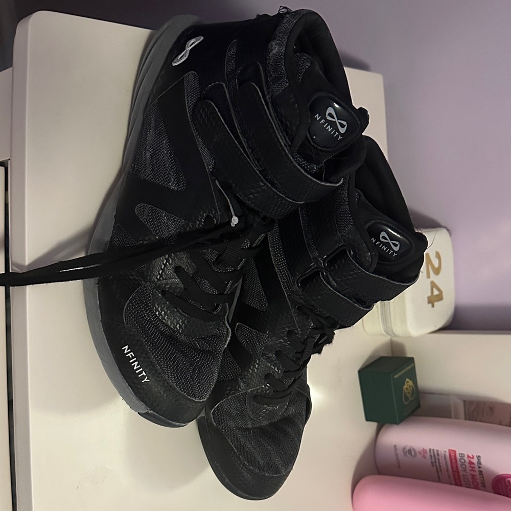 NFINITY Black High-Top Cheer Shoes